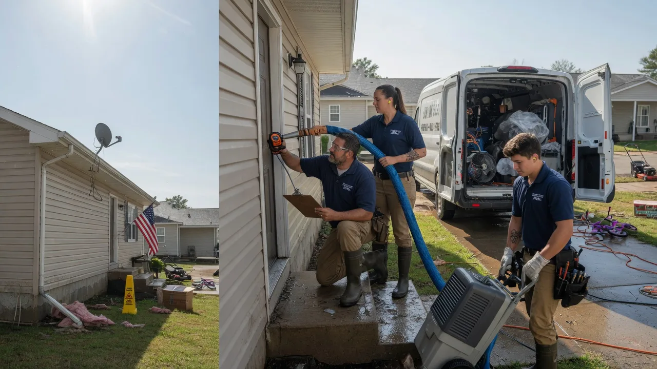 Ceiling Water Damage Restoration in Courtland, KS near me